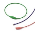 thumbnail image 4 of Spray Painted 201 Stainless Steel Wire Cable Keychains Key Rings for Outdoor Hanging Luggage Tags Keys and ID Tag Keepers Mixed Color Inner Diameter: 4.5x4.8cm 10pc, 4 of 6