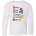 thumbnail image 3 of Inktastic Autism Acrostic Long Sleeve Youth T-Shirt, 3 of 5