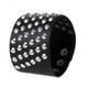 thumbnail image 1 of 2xUnisex Metal Punk Rock Correa Ancha PU Brazalete De Cuero Negro Salvador  Pulsera ancha punk, 1 of 8