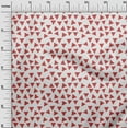 thumbnail image 3 of oneOone Cotton Silk Red Fabric Geometric Triangle Craft Projects Decor Fabric Printed by The Yard 42 Inch Wide, 3 of 4