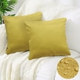 thumbnail image 1 of Set of 2 Outdoor Waterproof Throw Pillow Covers 18x18 Inch for Patio Garden Porch Sofa, Yellow, 1 of 7