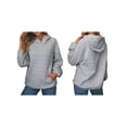 thumbnail image 2 of Women'S Hoodie Sweatshirt Cute Long Sleeve Top Loose Pullover with Pockets Light Gray S, 2 of 6