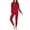 Red, variant on American Trends Thermal Underwear for Women Long Johns Women with Fleece Lined Base Layer Women Cold Weather Thermals Top and Bottom Set Medium Grey