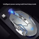 thumbnail image 3 of Ratón inalámbrico Recargable Iluminación silenciosa Ratones Receptor Ergonómico Portátil Suspender PC Trabajo Hogar Oficina Diseñado para Juegos de teclado y mouse para computadora Rosado, 3 of 6