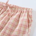 thumbnail image 6 of MOJOGO Women's Gingham Shorts Elastic Waist Homewear Pants Lightweight Breathable Casual Shorts for Summer 2XL, 6 of 9