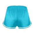 thumbnail image 5 of KALE Running Shorts for Women satin smooth high waist slim white edge Home Womens Short Blue, 5 of 9