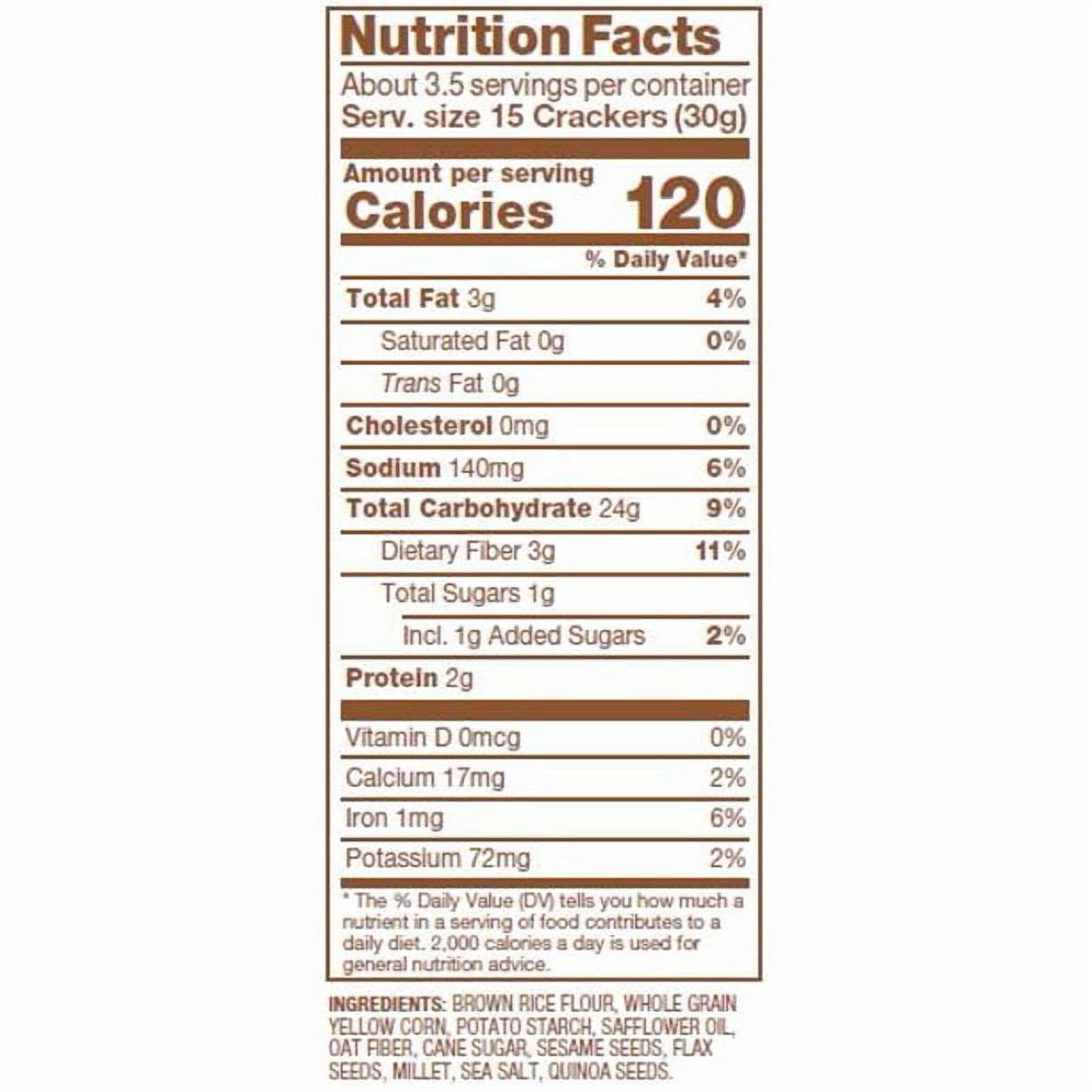 Crunchmaster Multi-Grain Sea Salt, 4 Ounce Bag, Bundle 6 bags