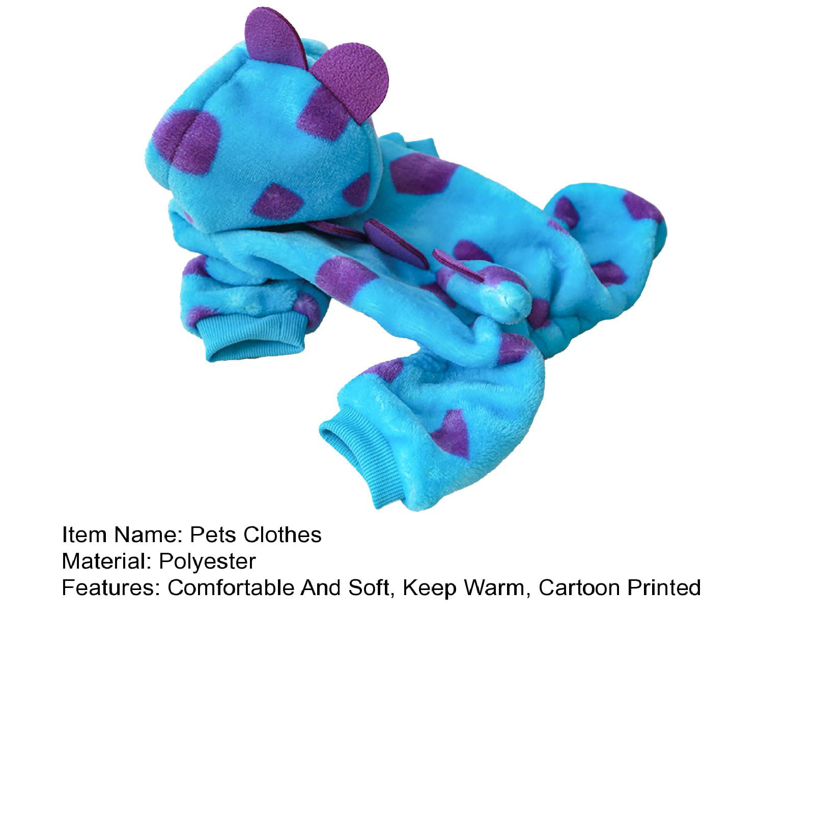 Waroomhouse Pet Jumpsuit Lapel Collar Soft Comfortable Cartoon