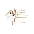 thumbnail image 1 of pitrice Interactive Six Player Croquet Set With Wooden Mallets Backyard Gatherings And Sport Activities Teens 2 Benchmark, 1 of 6