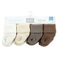 thumbnail image 2 of Hudson Baby Cotton Rich Newborn and Terry Socks, Solid Beige Brown, 6-12 Months, 2 of 6
