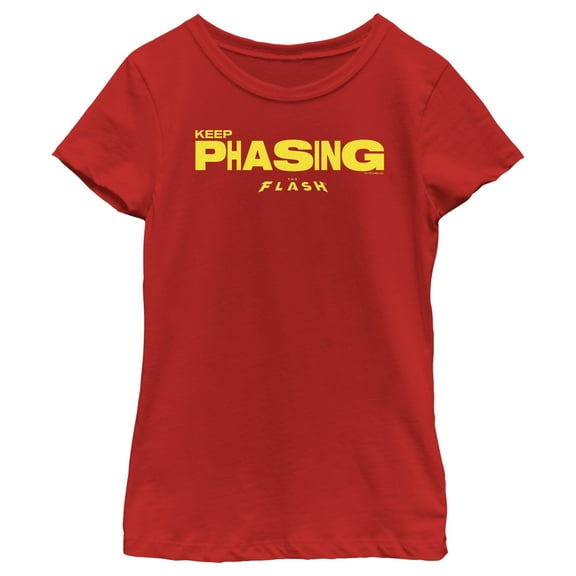 Girl's The Flash Keep Phasing  Graphic Tee Red Medium