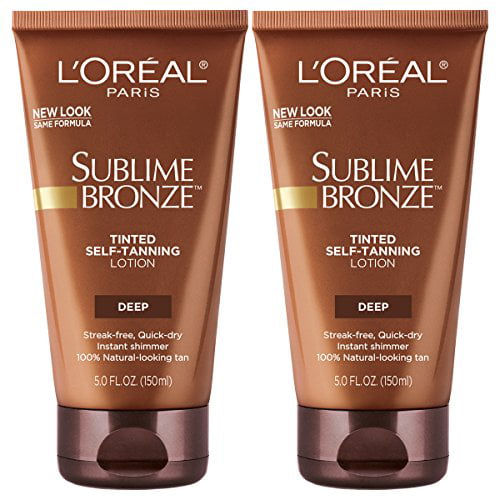 L'Oreal Paris Skincare Sublime Bronze Tinted Self-Tanning Sunless tanning lotion, count - Walmart.com