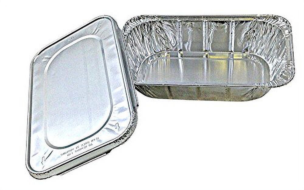 TigerChef Disposable Aluminum Foil Quarter Size Steam Table Baking