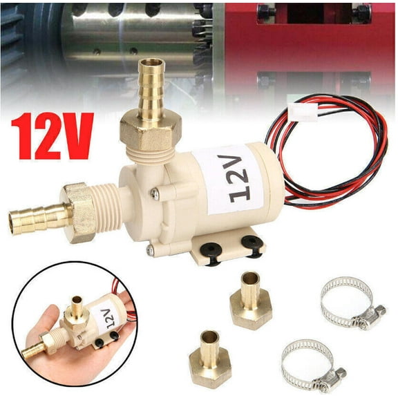 12V 100°C Solar Hot Water Circulation Pump Pump Food Grade Quiet Coupling White EN