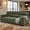 Dark Green, variant on Shaiailed Dark Green Couch,Small Apartment Sofa with Textured Fabric,Sofa 3 Seater with Large Backrest and Wide Armrest,Upholstered Couch for Living Room