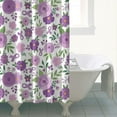 thumbnail image 4 of Nature Botanical Shower Curtain 72x72, Bee and Blossom Design on Artistic Polyester with Hooks, 4 of 5