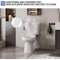 thumbnail image 4 of Ourlova Commercial Open Front 19 Inch White PP Toilet Seat Elongated Heavy Duty Soft Close Quick Install, 4 of 9