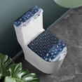 thumbnail image 2 of HELLHERO 2 Piece Fits All Toilet Shapes Toilet Lid Cover with Elastic Edge for Stretch (Snowflakes), 2 of 5