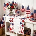 thumbnail image 6 of Darzheoy 4th of July Table Runner, Patriotic Red, White, Blue Star Design, Available in 5 Sizes, Wrinkle-Resistant, Holiday Table Decor for Independence Day, Memorial Day, Home, Party, 6 of 6