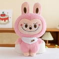thumbnail image 3 of Labubu Plush toy, 9.84Inch A Labubu Doll with A Big Smiling Face and Wearing A Square Scarf, Dolls Worth Collecting or Giving as Gifts(pink), 3 of 4