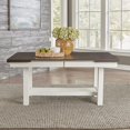 thumbnail image 5 of Brook Bay Wood Trestle Table Set in Textured White, 5 of 10