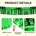 thumbnail image 2 of Uxcell 6-Pack Foil Fringe Garland 10 Feet Shiny Metallic Foil for Parties and Events Green, 2 of 7