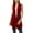 1# Red my orders placed, variant on Dyegold Women's Sleeveless Cardigan Casual Long Open Front Flowy Drape Asymmetric Hem Plus Size Lightweight Vest Jackets