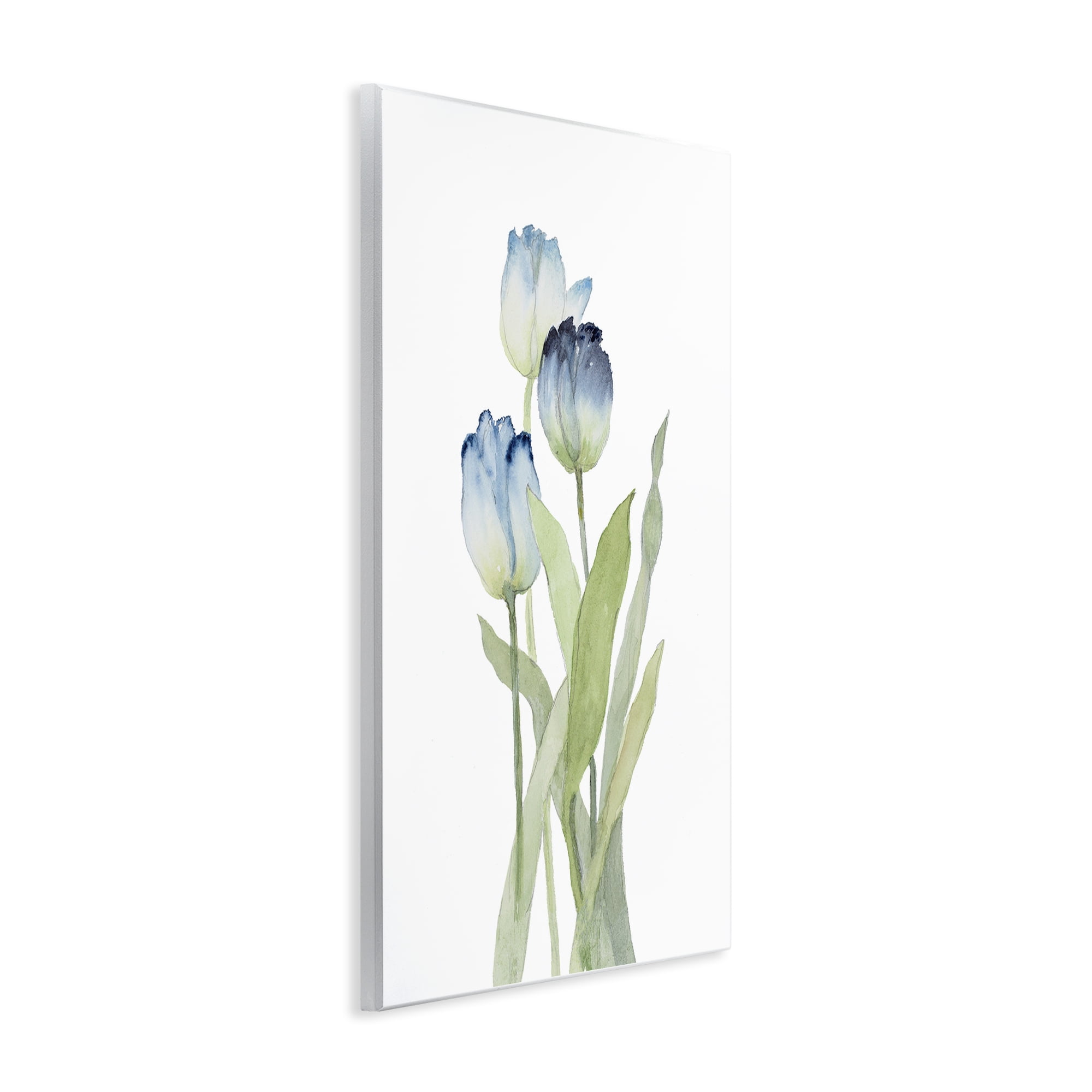 Stupell Industries Blue Garden Tulips Botanical & Floral Painting Unframed Art Print Wall Art, 13 x 19