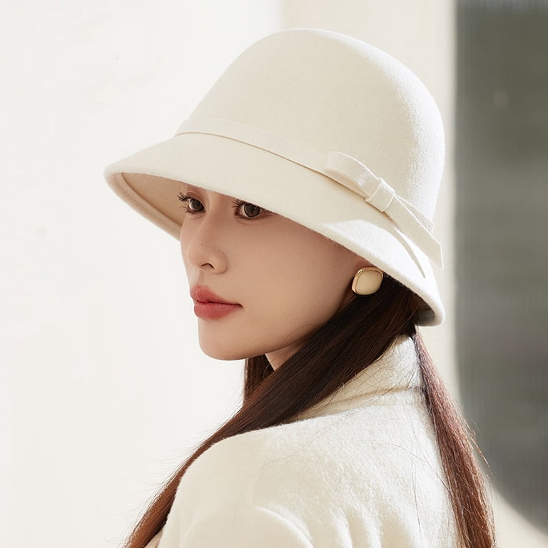 Winter Cloche Bucket Hat for Women Elegant Dress 1920s  display picture 3