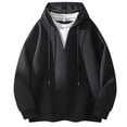 thumbnail image 1 of WILLBEST Sudadera con Capucha para Hombre, Jersey De Manga Larga, Ropa De Abrigo Informal De Moda para Uso Diario, Cómoda, Suave y Ligera, Top De Calle con Bolsillo XXGrande, 1 of 8