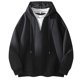 thumbnail image 1 of MHFRRA Sudadera con Capucha, Jersey de Manga Larga, Ropa de Abrigo Informal de Moda para Uso Diario, Cómoda, Suave y Ligera, Top de Calle con Bolsillo Negro, 1 of 8