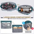 thumbnail image 2 of Bolsa de mano RAINSMORE Teacher para mujer con portátil de 15.6 pulgadas Tea, 2 of 7