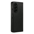 thumbnail image 6 of Allytechgroup Slim Fit Phone Case for Samsung Galaxy Z Fold6, Hard PC PU Leather Back Cover Anti-Scratch Drop Protection Shockproof Case Cover for Galaxy Z Fold 6, Black, 6 of 9