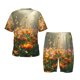 thumbnail image 1 of Fotbe Butterflies In Flower Field Pijama Estampada de 2 Piezas para Niños – Ropa de Dormir de Manga Corta Cómoda para Niños y Niñas, Camiseta y Shorts de Algodón-Medium, 1 of 6
