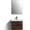 Rosewood, variant on Eviva Glazzy 28" Wall Mount Modern Bathroom Vanity Set with Integrated White Acrylic Sink (High Glossy White)