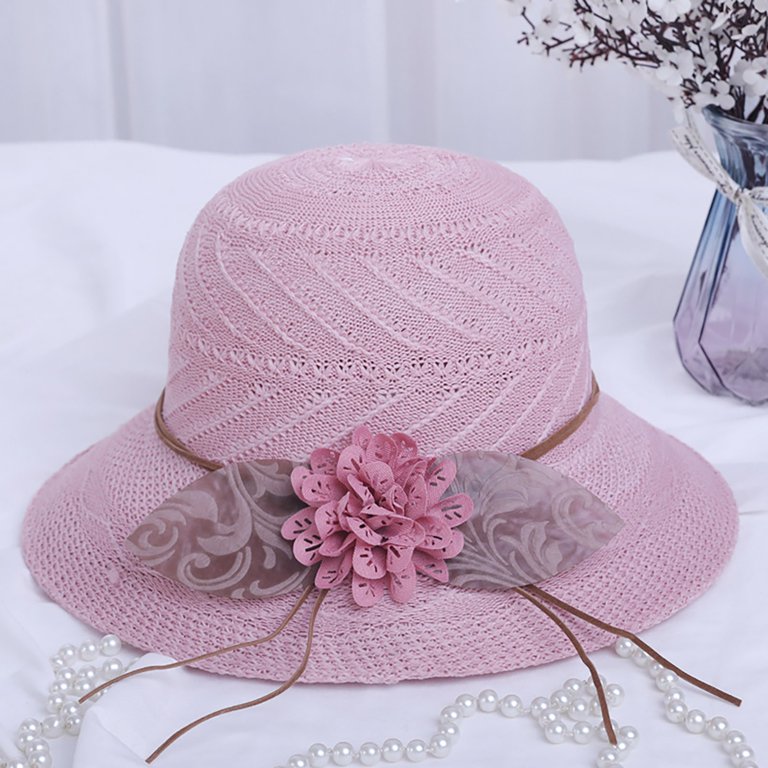 Womens Sun Hats Wide Brim Summer Beach Hat Pink Amazon.com: Generic Sun Hats for Women,Wide Brimed Beach Sun  main image 4