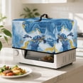 thumbnail image 2 of TSOVTHRID Microwave Cover for Countertop Convection Ovens, Dustproof Small Electrical Appliance Protector Kitchen Decor, Sea Turtle Blue Golden Marble Texture Print, 20.9"W x 15.7"D x 12.4"H, L, 2 of 7