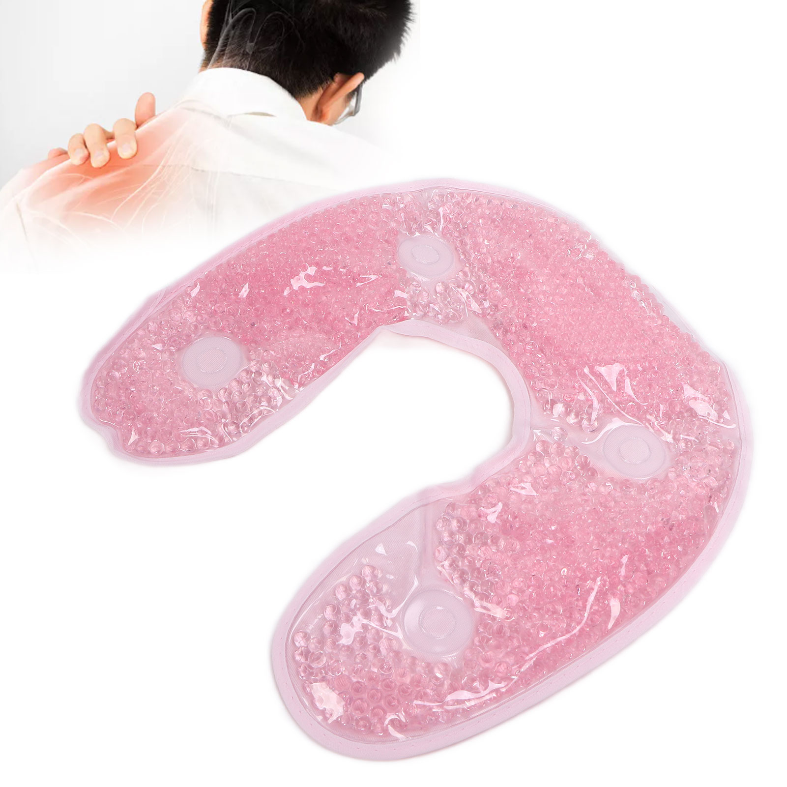 Tebru Gel Neck Pack, Reusable Gel Bead Neck Wrap Neck Pain Swelling