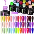 thumbnail image 3 of MEET ACROSS-esmalte de Gel para uñas, barniz de diseño para manicura, con lentejuelas y purpurina láser de colores, UV, LED, 140 colores, 7ml, 3 of 4