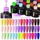 thumbnail image 3 of MEET ACROSS-esmalte de Gel para uñas, barniz de diseño para manicura, con lentejuelas y purpurina láser de colores, UV, LED, 140 colores, 7ml, 3 of 4