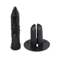 thumbnail image 4 of 300Pcs Car Molding Door 5mm Hole Plastic Rivets Fixing Black., 4 of 8