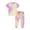 Hot Pink, variant on EnJoCho Heart Pant Girl Kids Toddler Boy Girls Clothes Sports Casual Tie Dye Prints Short Sleeves T Shirt Elastic Waist Pants Set Outfit Little Child Boy Girl Trendy Set