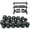 220 lb Set w/3 Tier Rack, variant on 350 lbs Rubber Hex Dumbbell Set with Rack (5-50 lbs) - Home Gym Fitness, Space Saving Strength Training Equipment for Men Women - Build Muscle, Get Fit
