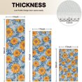 thumbnail image 4 of Blue Orange Sunflower Leaf Pattern Kitchen Rugs Sets Of 3,Kitchen Runner Rugs Non Skid Washable,Decorative Kitchen Floor Mats for Kitchen,Sink,Laundry,17"x30"+ 17"x47" + 17"x59", 4 of 6
