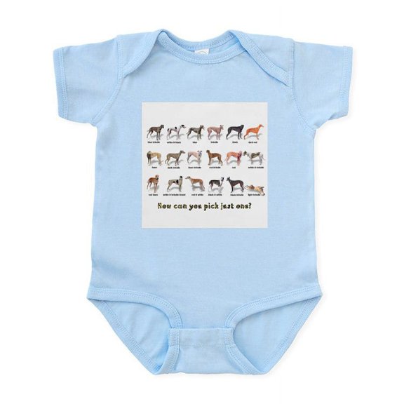 CafePress - Greyhound Colors Infant Bodysuit - Baby Light Bodysuit, Size Newborn - 24 Months