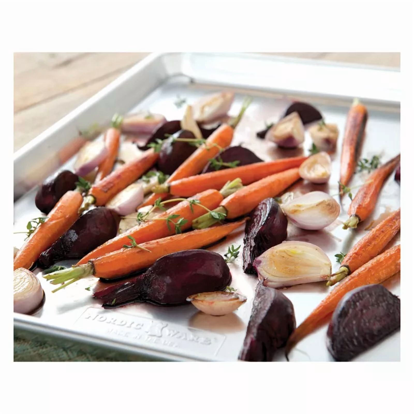 Naturals Baker's Half Sheet: Aluminum Rimmed Baking Sheet, Hand Wash, Oven-Safe, 17.9" x 12.9"