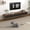 Walnut & Black, variant on Blotout 94.5''Minimalist Floating TV Stand, Modern Wall-Mounted Media Console with 4 Drawers for Wall-mounted TV Up to 110'', Walnut & Black