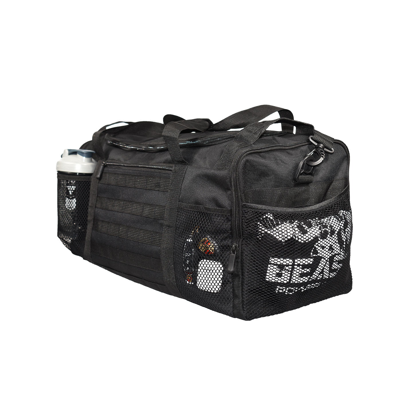 Beastpowergear Gym Duffle Bag- Workout, Boxing, MMA, Sports Bag with Shoes  Compartment and Adjustable Shoulder Strap for Men and Women.