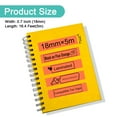 thumbnail image 3 of NineLeaf 5 Pack Compatible for Brother P-touch TZe-B41 TZ-B41 18mm 3/4'' Black on Fluo Orange Laminated TZe TZ Label Tape 0.7" x 16.4ft, 3 of 7