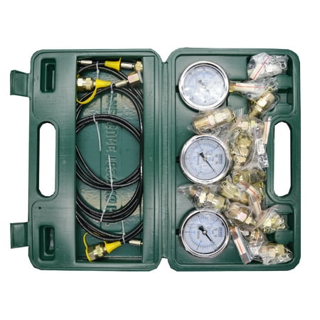 Hydraulic Dead Weight Tester - Digital Hydraulic Test Tools Kit: Hydraulic Tester Pressure Test 9 Couplings Business&Industry(#200052)